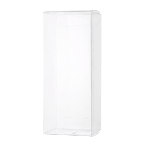 QUARKZMAN Cajas De Plástico Para la venta al por menor 62x52x152mm Caja De Regalo Con Película Protectora Para Dulces, Galletas, Navidad, Boda, Fiesta Empaque Transparente Paquete De 20