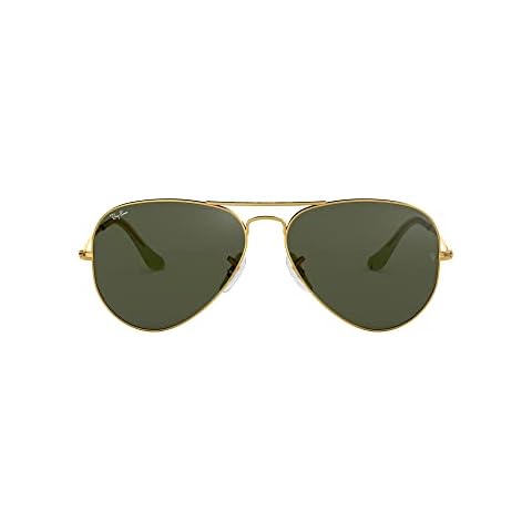 Ray-Ban Aviator Large Metal Gafas de Sol Unisex Adulto L0205 Gold con Estuche Protector Cover
