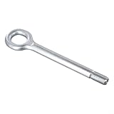 Lawnoval Crochet de remorquage compatible avec Fiat 500, 500L, 500X, Giulia, 500, Renegade, et Ducato 2006+ OEM 51798113 1612882780 66256663A Crochet de remorquage en métal