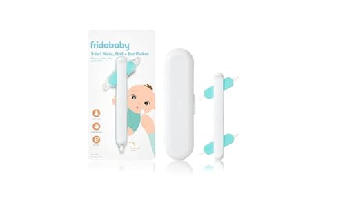 Frida Baby, Limpiador 3 en 1 para Nariz, Uñas y Orejas de Bebés, 1 pza