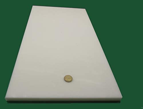 HDPE (High Density Polyethylene) White Sheet .625" (5/8") x 12" x 24" 1 pc