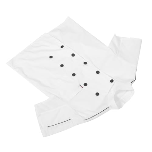 VALICLUD Short Sleeve Chef Coat for Men and Women Breathable and Stain-resistant Kitchen Jacket Xl for Restaurant and Culinary Professionals