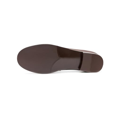 Image of ONEENO Women's Classic Flat Leather Penny Loafer