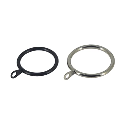 Mobestech 20PCS Sturdy Iron Curtain Hanging Rings Hooks for Smooth Installation for Home and Store Use Chic and Practical Silver Curtain Clips
