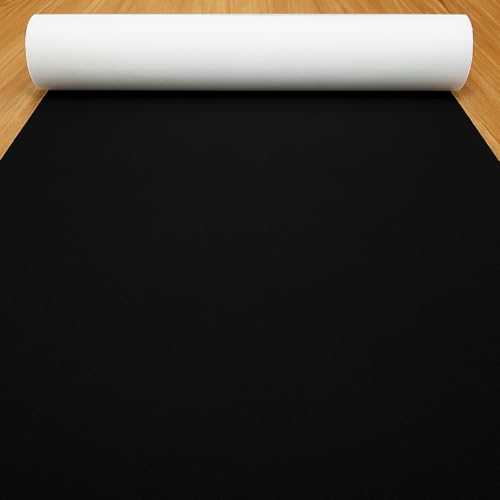 Image of Shanno Carpet Event Party Decorating Nylon Floor Carpet Mats for School College Marriage Functions Indoor Outdoor and Hall Size 5 x 7 Feet Black Color