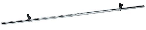 Bilanciere per pesi acciaio cromato con chiusura a molla lunghezza 150cm e diametro 25mm - fitness a casa