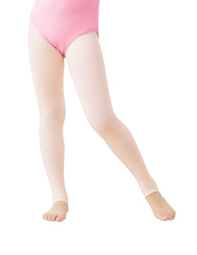 Dayrose Girls Womens Stirrup Tights, 60D Ultra Soft Stretchy Dance Tights for Ballet, Gymnastics, Skating, School
