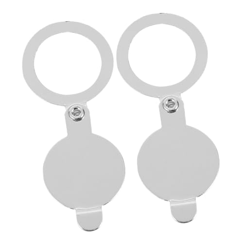 HOUDERCO 2個 ドアぞき穴カバー 玄関プライバシー保護用 全銅製 耐久性と安定性 玄関ドア穴ふさぎ 交換用 アパート ホテル対応