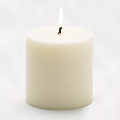 Richland 4" Pillar Candles Light Ivory 4" x 4"