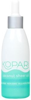 Kopari Coconut Sheer Oil - Natural Facial Oil, Makeup Primer and Hair Tamer With 100% Organic Coconut Oil, Non GMO, Vegan, Cruelty Free, Paraben Free, Phthalate Free and Sulfate Free, 1.7 Oz