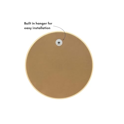 Image of Sidra Decor Metal Frame Round Wall Mirror for Home Decoration | Wall Mounted Circle Mirror for Bathroom, Living Room, Bedroom, Hallway, HD Vanity Mirror wash Basin (Rose Gold Frame 24 inch)