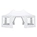 EROMMY 20x15ft Party Tent, White Wedding, Octagonal Heavy Duty Canopy with 6 Removable Sidewalls, 6 Church Windows and 2 Pull-Back Doors, Outdoor Gazebo Pavilion Shelter for Party, Event