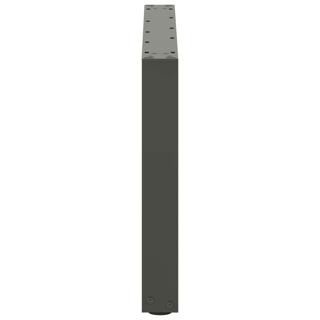 SYDE Nogi do stołu kawowego w kształcie litery U, 2 sztuki, antracyt, 60 cm, stal