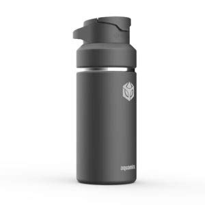 AquamiraShift Filtered Water Bottle with Everyday Filter - Insulated and BPA-Free for Hiking, Camping, Backpacking, Travel and Emergency Survival Preparedness (Black, 24oz)