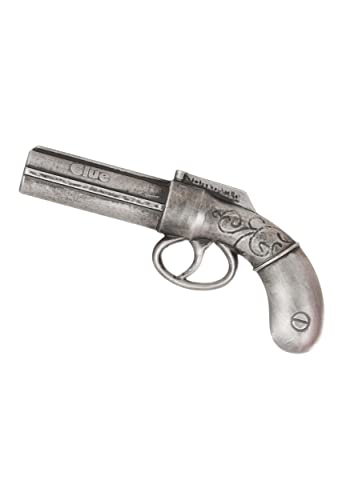 Clue Revolver Weapon Costume Toy Inspired by Classic Mystery Board Game, Plastic, 9