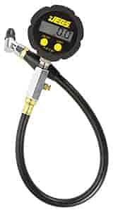 Pro Digital Tire Gauge | 18” Hose With 45 Degree Swivel Air Chuck | 0-50 PSI in 1/10 Increments | 1-7/8