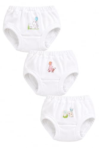 Image of White Colored Panty /Brief /Bloomer for Girls & Boys, Very Soft & Comfortable Cotton Fabric