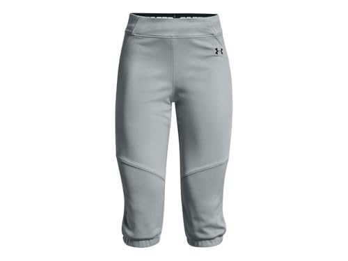 Under Armour Women's Vanish Softball Beltless Pants, Baseball Gray (075)/Black, Small - image 4