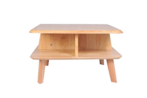 Image of Solid Wooden Coffee Table Center Table Tea Table for Living Room Bedroom