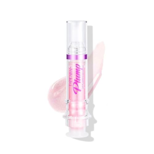 Brillo de Labios Gloss con Efecto Voluminizador, Formula Picante Vegana, Lifter Plump Lipstick, Volumen Instantaneo y Duradero, Realzador Crema Labial, Cuidado Natural, Baby Lips (01)