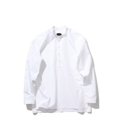 (エイトン)ATON SUVIN BROAD BAND COLLAR SHIRT WHITE・BROWN・SAX・NAVY size 02/04 (UNISEX) (WHITE, 04) (エイトン)ATON SUVIN BROAD BAND COLLAR SHIRT WHITE・BROWN・SAX・NAVY size 02/04 (UNISEX) (WHITE, 04)