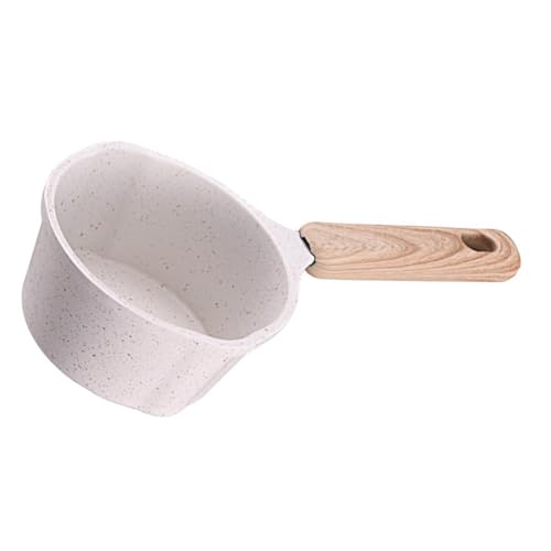 Olla pequeña de aluminio antiadherente con tapa clara y vertedor dual para cocina de hogar 2