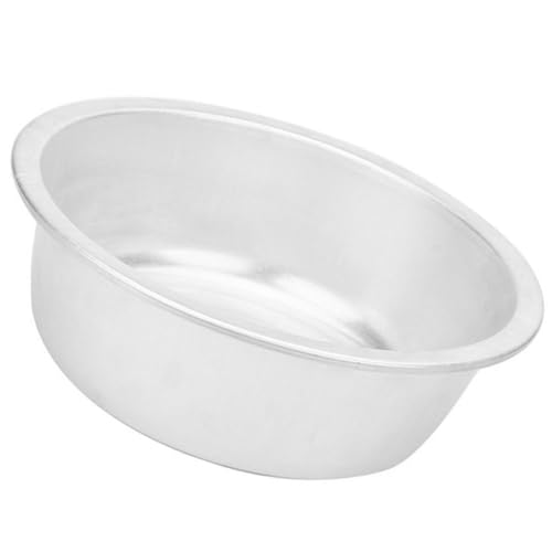 MAGICLULU Bassine en Aluminium Épaisse Ronde Argentée, Design Antidérapant Pratique pour Laver...