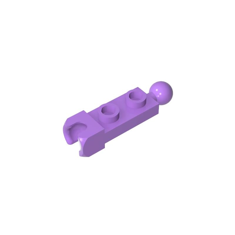 Gobricks Hinge Plate Plate Special 1x2 with 5.9mm End Cup and Towball 14419 GDS-904 50Pieces Compatible with Lego Classic Bulk Toy MOC Color:Medium Lavender — image 1