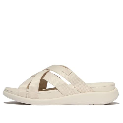 Image of FitFlop Women's, F-Mode Go Webbing Flatform Strappy Slide Sandal