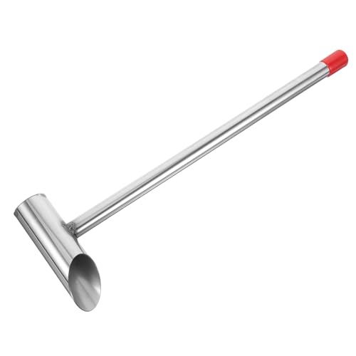 OKUMEYR Convenient Marshmallow Sugar Scooper Stainless Steel Long Handle Scoop for Kitchen Bars and Supermarkets Easy to Clean Reusable Sugar Scoop for Candy Machine Random Color