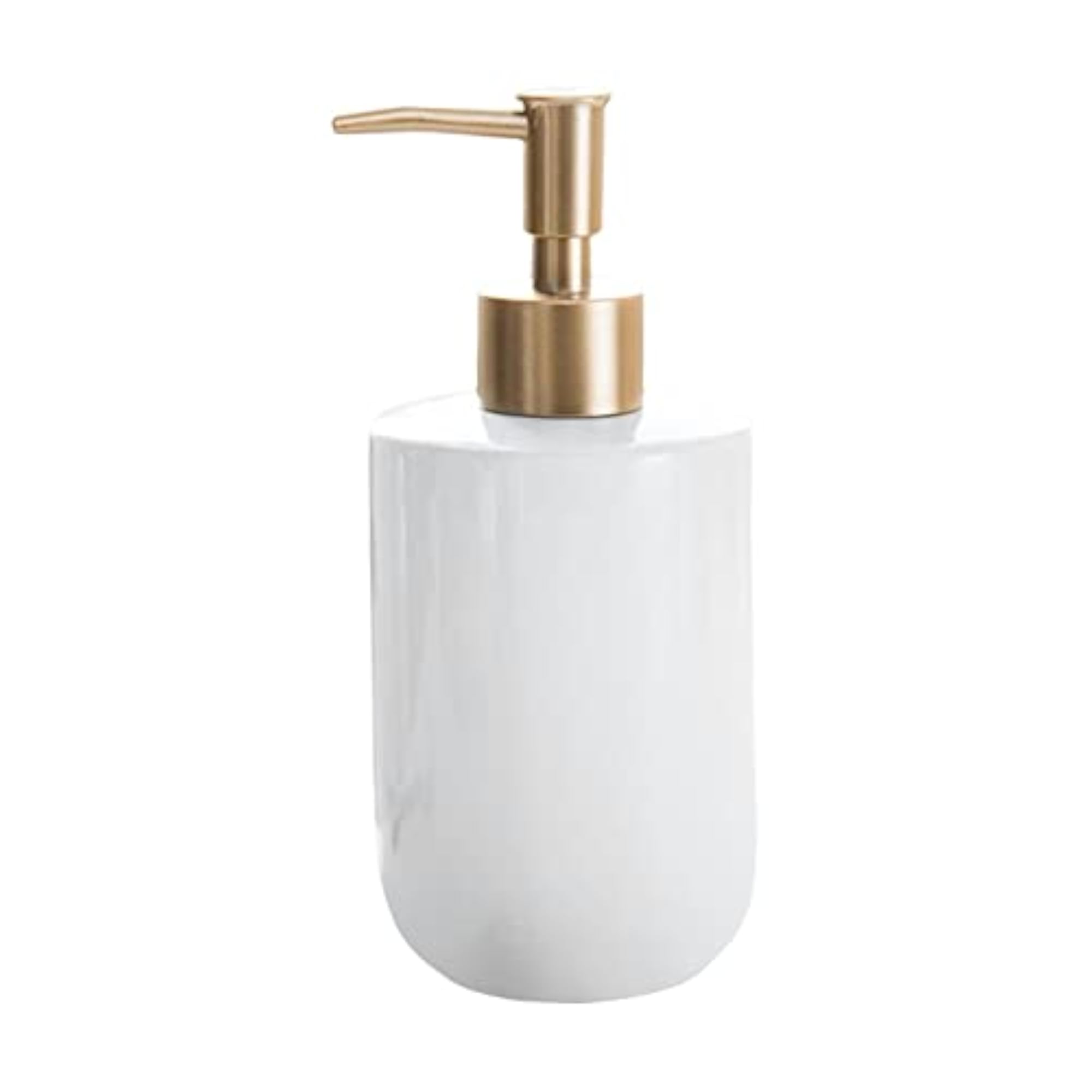 Refillable Pump Bottle for Liquid Soap Dispenser, White