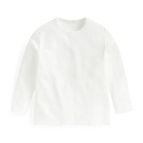 Girl 2025 Cotton Lightweight Sweatshirt Long Sleeve Bottom Thin Top Round Neck High Elastic Pullover For Autumn4