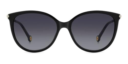 Carolina Herrera HER 0189/G/S Black Gold/Dark Grey Shaded 57/17/145 women Sunglasses2