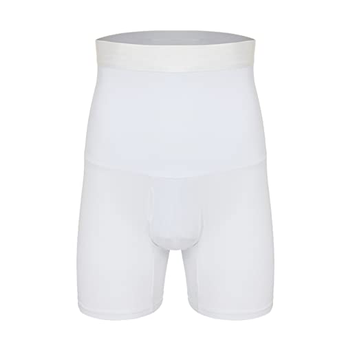 Pantalones cortos de control de barriga que moldean la figura con pretina de cintura alta elástica