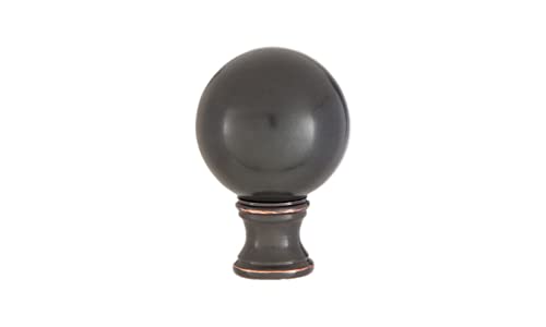 Image of B&P Lamp Smooth Ball Design, 32mm Solid Brass Finial, Oiled Bronze Finish