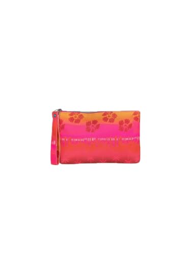 Pochette maxi en toile imprimée multicolore taille unique