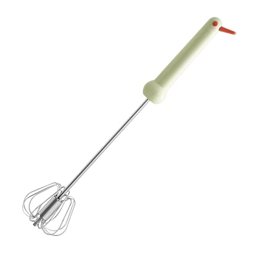 Batidor semiautomático - Batidora de mano de acero inoxidable | Batidor autogiratorio para hornear, cocinar, pasteles, crema, preparación de alimentos, batir la cocina, batir, mezclar, mezclar, fácil
