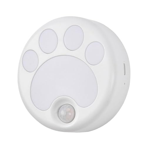 Image of Attivolife Cat Paw Motion Sensor Night Light with Magnetic, USB Rechargeable & Cordless LED Lamp, Cute Kids Wall Light for Hallway, Bedroom, Nursery, Kitchen, Stairway