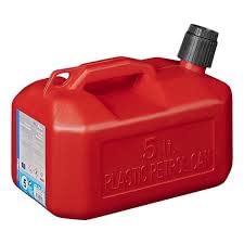 Tanica Benzina 5 Litri Rossa Omologata ONU – Perfetta Per Scorta D'emergenza In Auto O Garage Cantinetta Vino Incasso