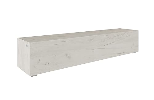 PLATAN ROOM Fernsehschrank TV-Lowboard 105-140-160-210-280 Board Weißeiche...