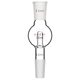 BorinGlass Rotary Evaporator Bump Trap, 24/40 Joint, 50ml Lab Anti-Bumping Bulb for Distillation, Heat & Chemical Resistant