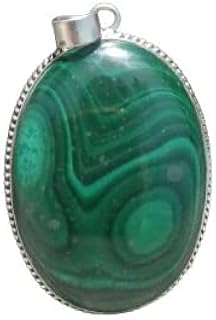 Malachite Gemstone Pendant, 925 Sterling Silver Pendant, Green Stone Pendant, Oval Shape Pendant, Designer Pendant, Malachite Gemstone Jewelry, Scorpio Birthstone Pendant, Promise Pendant, Anniversary Gift Pendant