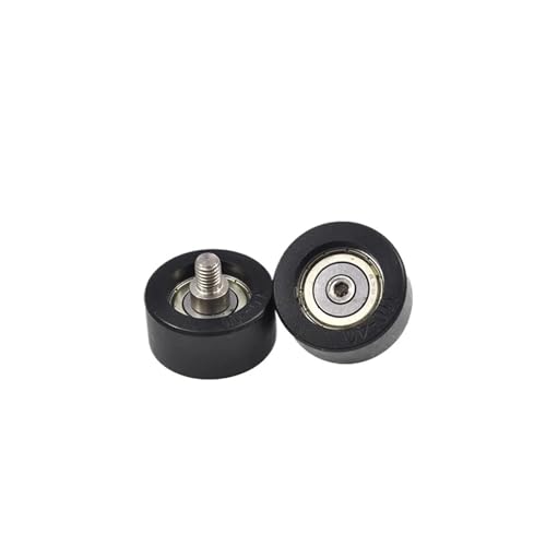 Roulement moulé en polyuréthane PU63840-20C1L10M8 avec axe fileté pour guidage linéaire