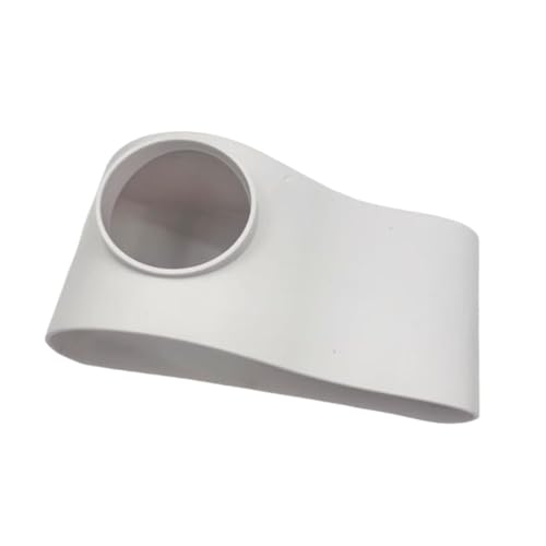 STARTIST 水槽用地下トンネル ハイド 17.5x8.8x5.4cm シングルホール 魚&エビ観察 砂利トンネル下 水槽装飾, 白