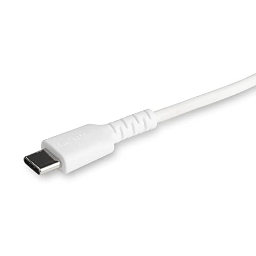 Image of StarTech 3ft /1m USB-C to Lightning Cable White Rugged MFi (RUSBCLTMM1MW)