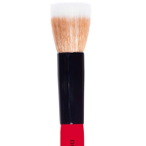 Neve Cosmetics Duofibre Face Brush for Liquid Foundation and Powder Products | "Crimson Diffuser" image 4