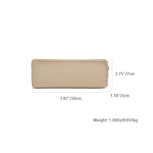 Image of Oxford Fabric Pencil Case Lightweight and Durable Ideal Pencil Pouch (Khaki /Oxford,Oxford Fabric)