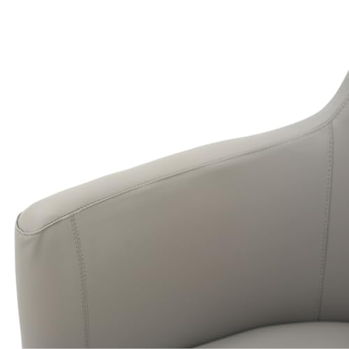 Image of Royaloak Turin Italian Dining Chair | Contemporary Dining Table Chairs with 180 Swivel Reverse Mechanism | Integrated Armrests | Cushioned Seat & Back | Powder-Coated Legs | Refined Italian Style