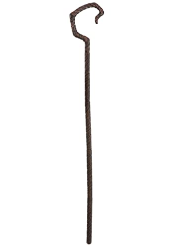 Shepherd Staff Costume Accessory - Enchanting 5-Piece Gnarled Wood Prop