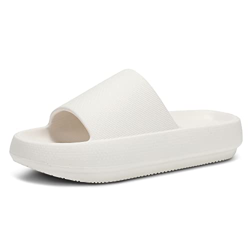 Image of Dirk Slides for Women and Men Sandals Pillow Slippers Shower Shoes Cushioned Cloud Slides